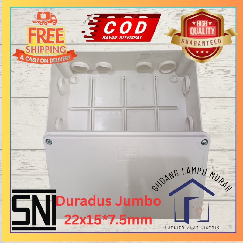 Duradus Jumbo Trm 22X15X7.5Cm Junction Box Duradus Besar