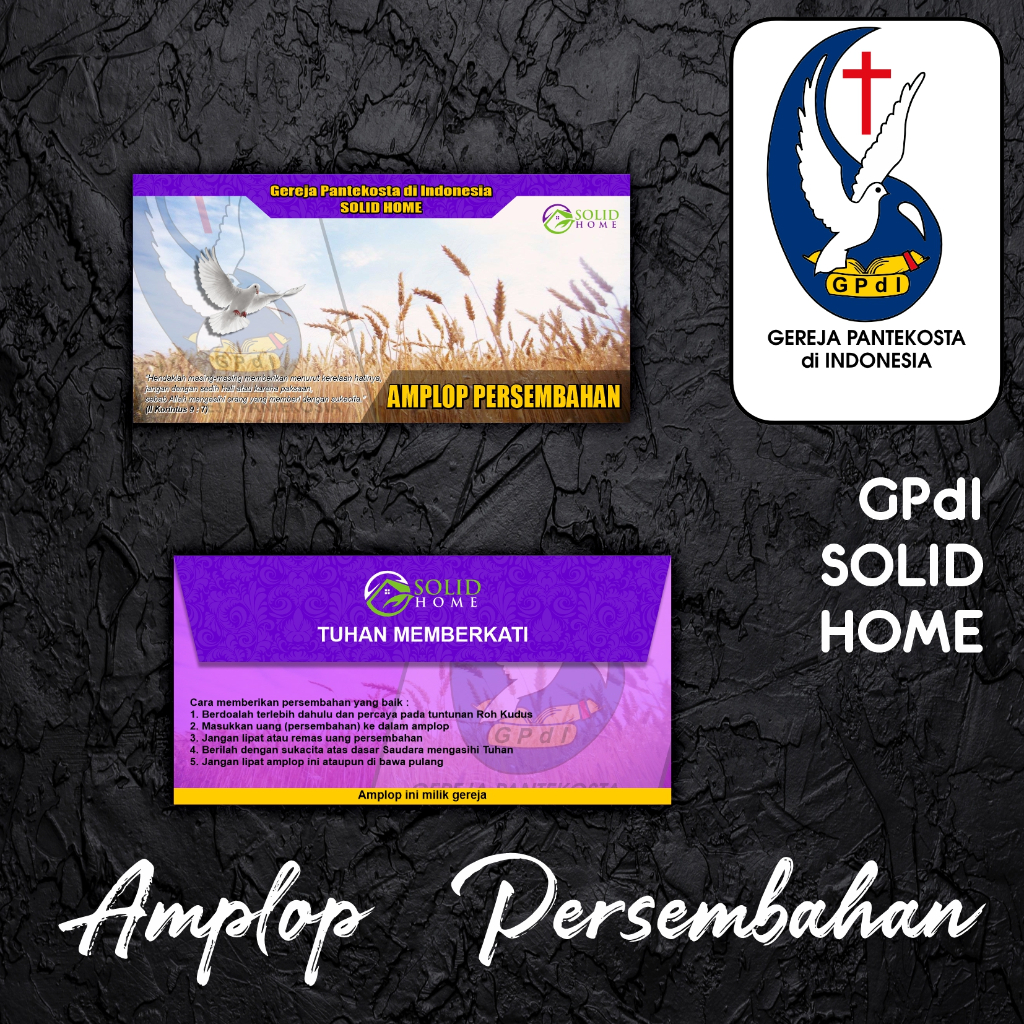 

Amplop Persembahan untuk GPdI Solid Home