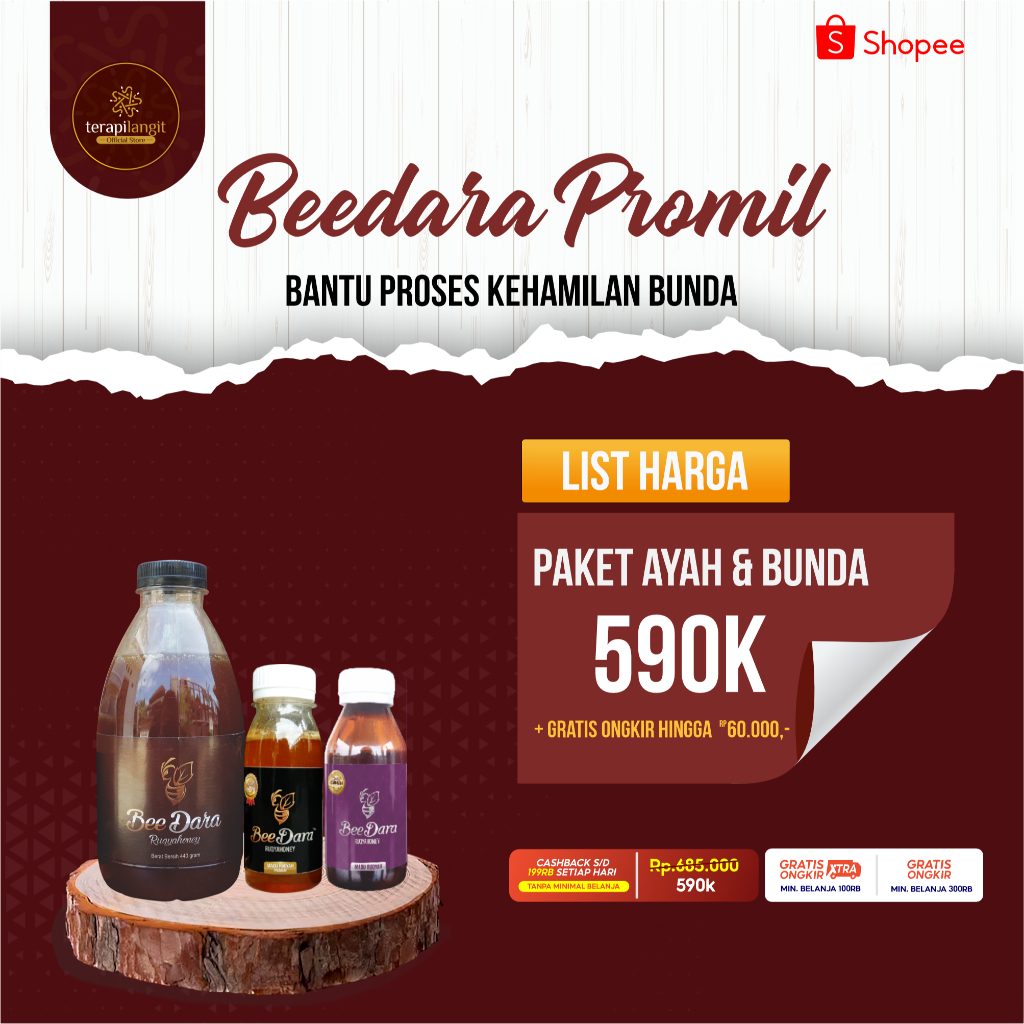 

MADU PROMIL BEEDARA RUQYAH HONEY - Paket Ayah & Paket Bunda Special Exclusive