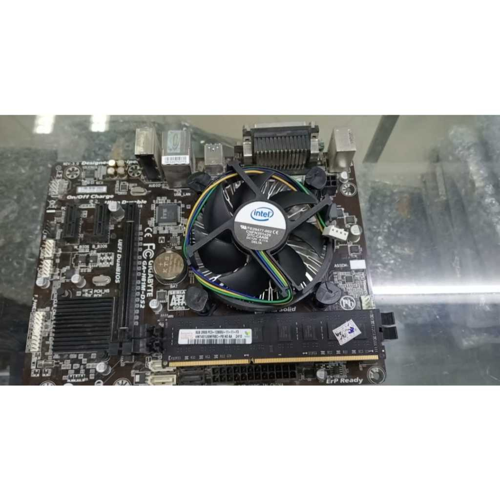 paket mobo gigabyte core i7 4790 ram 8gb plus fan