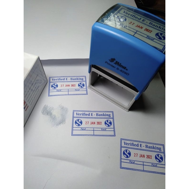 

Stempel Shiny Tanggal Kotak + Costum Design/Tulisan, S826D,S827D,S828D,S829D