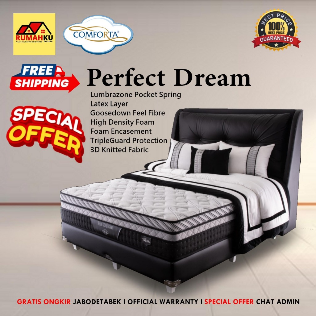 KASUR SPRINGBED COMFORTA 2021 - KASUR PERFECT DREAM- COMFORTA