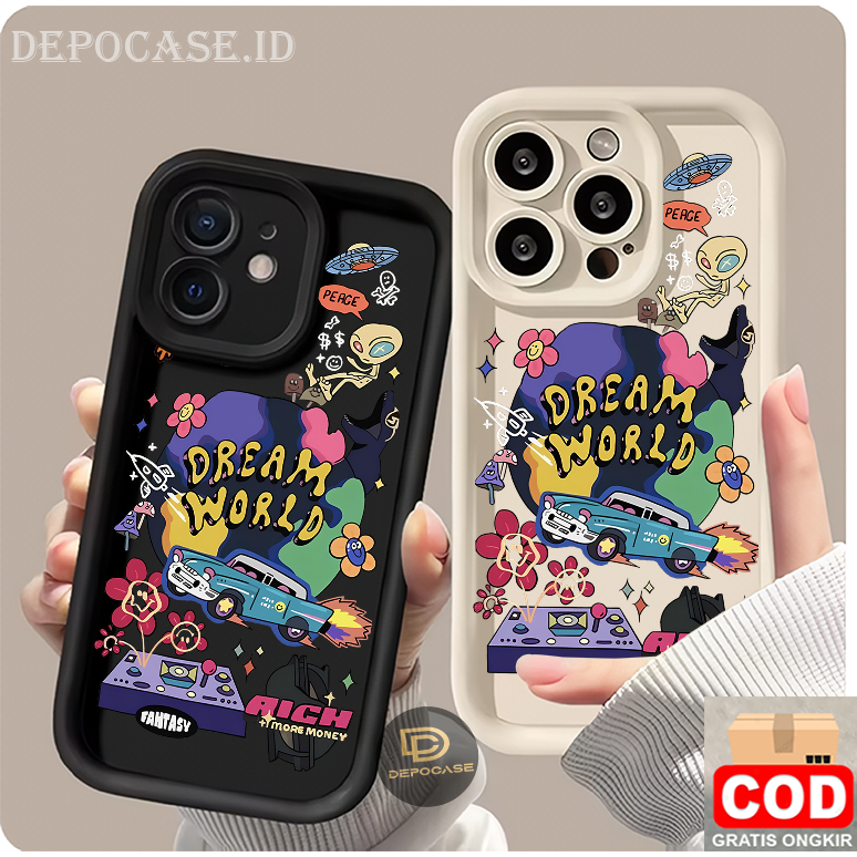 SC3 Casing Rubber Pro Camera Back Cover Dream World For INFINIX Gt 20 Pro Note 40 Pro 40 5g 30 Pro N