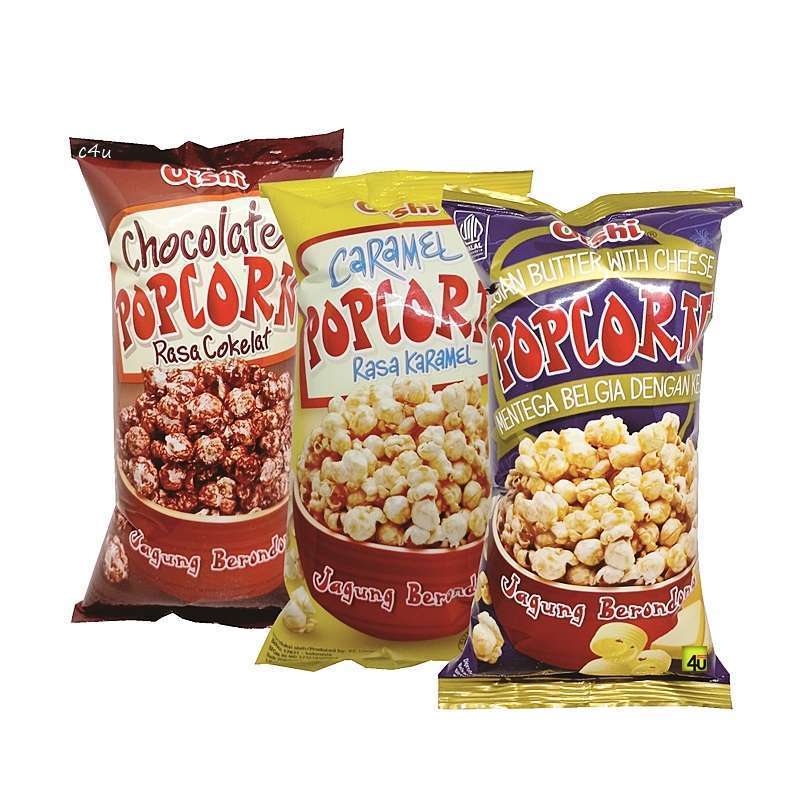 

Oishi Popcorn 20gr mini Belgian Butter Coklat Caramel Snack Jagung Berondong Aneka Rasa renceng Snack Cemilan Anak CHiki