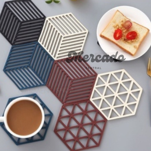 Tatakan Gelas Karet Silikon Silicone Alas Cover Meja Makan Tatakan Piring Gelas Estetik