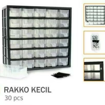 Feraristore Rako Rak Komponen Elektronik Ada 3 Varian 12, 24 Dan 30 Laci