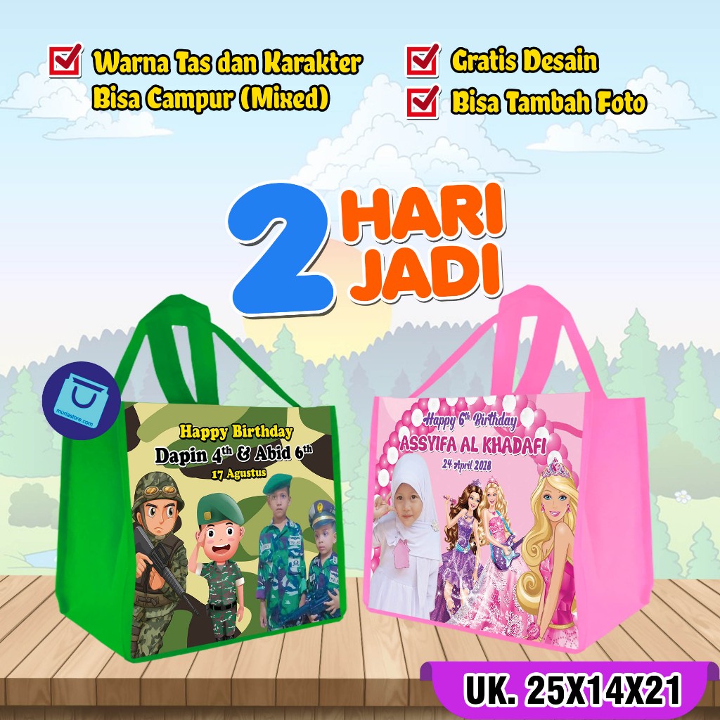 

TAS ULTAH MURAH UK 25 X 14 X 21 MUAT KOTAK KFC GRATIS DESIGN