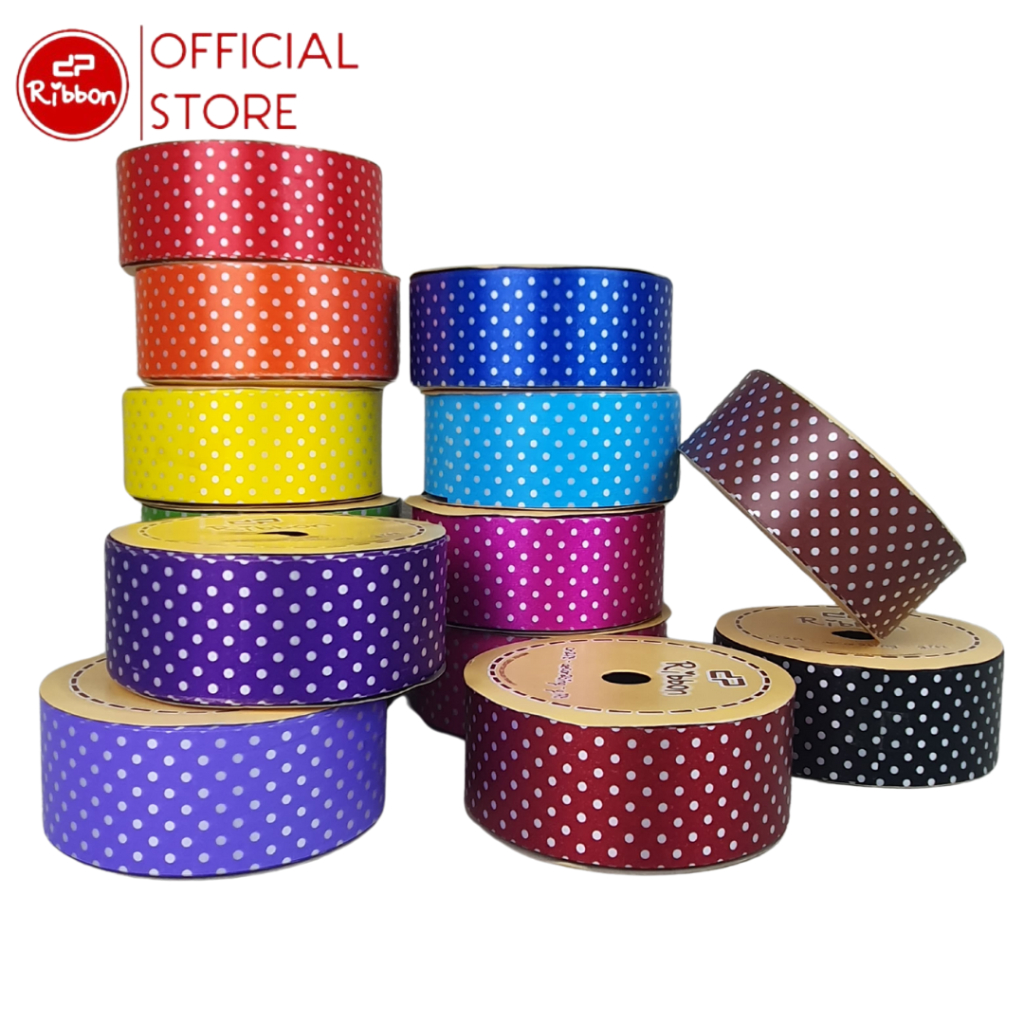 

Pita Kado POLKADOT 1,5" Pita Jepang 4 cm Kertas 38mm