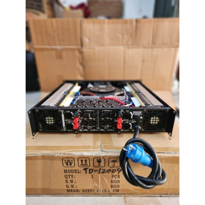 POWER AMPLIFIER SOUNDSTANDARD TD12004 TD 12004 4CHANNEL 4X1200 WATT