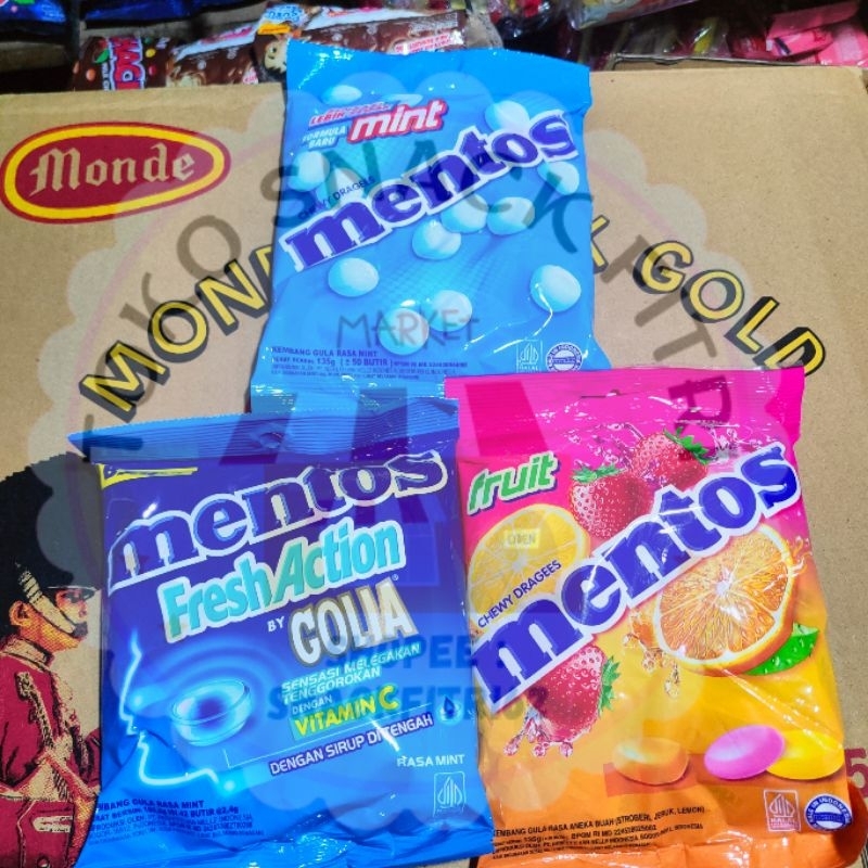 

PERMEN MENTOS MINT / BUAH