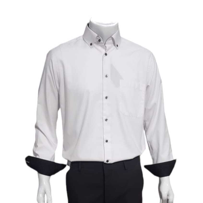 Alisan Dobby 0195 Kemeja Pria Polos Warna Putih