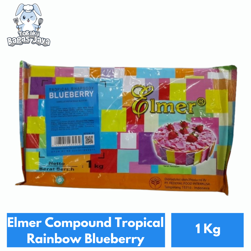 

Coklat Elmer Compound Tropical Rainbow Rasa Blueberry 1 Kg