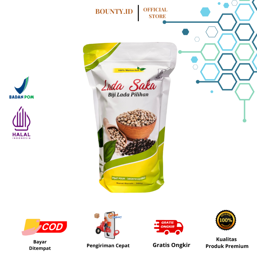 

Lada Putih Bubuk / Merica bubuk / Ground White Pepper - Quality Premium - 500gram