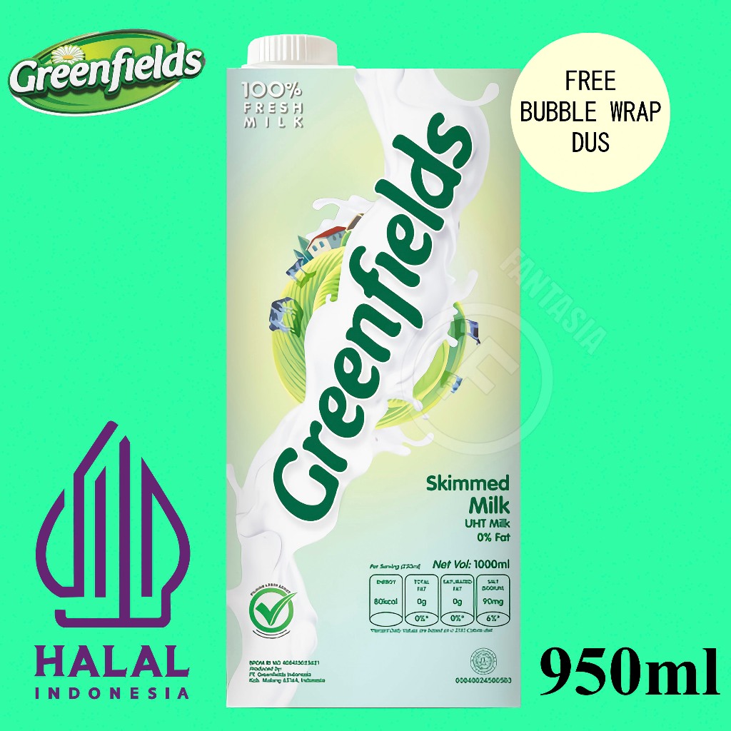 

SUSU GREENFIELDS UHT SKIMMED MILK 1 LITER FUN CORNER