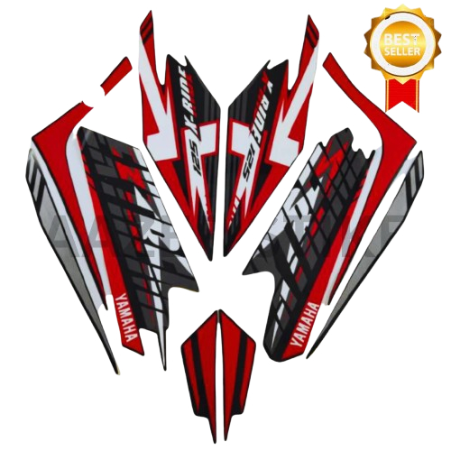 List Body Motor Stiker Sticker Striping Standart Ori X Ride 125 2017 Merah Terlaris Termurah