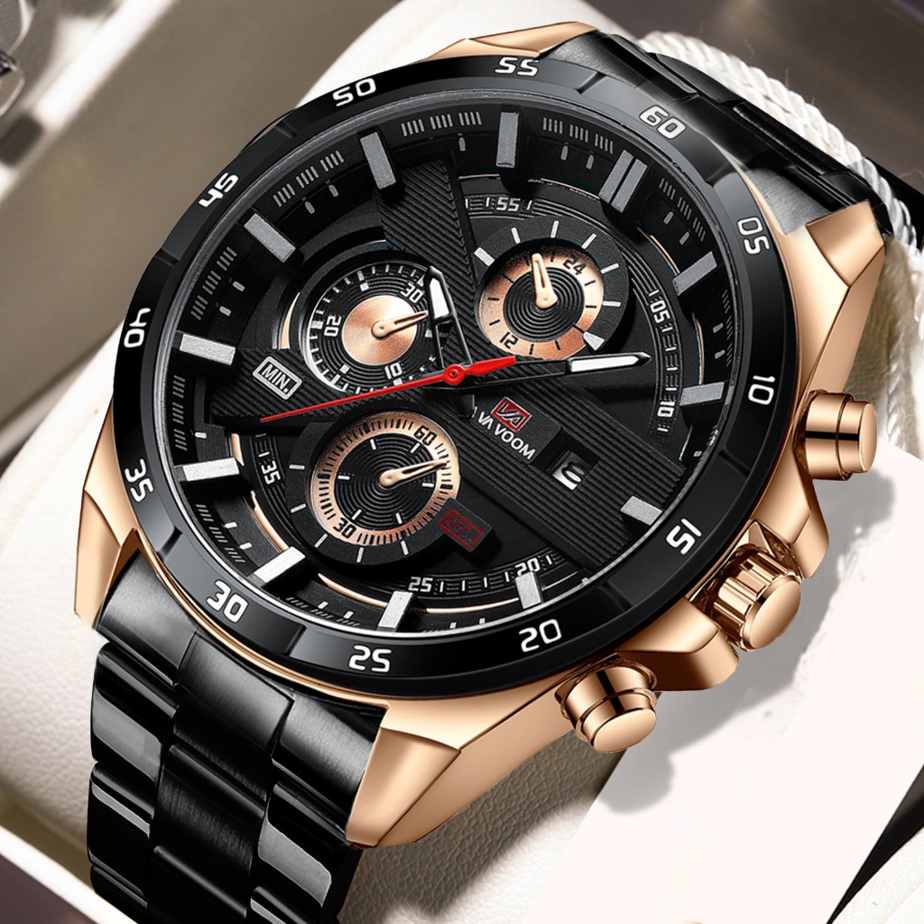 【✅COD】Jam Tangan Pria Sporty Impor VAVA VOOM VA-216 Original Tahan Air Fashion Business Auto Date An