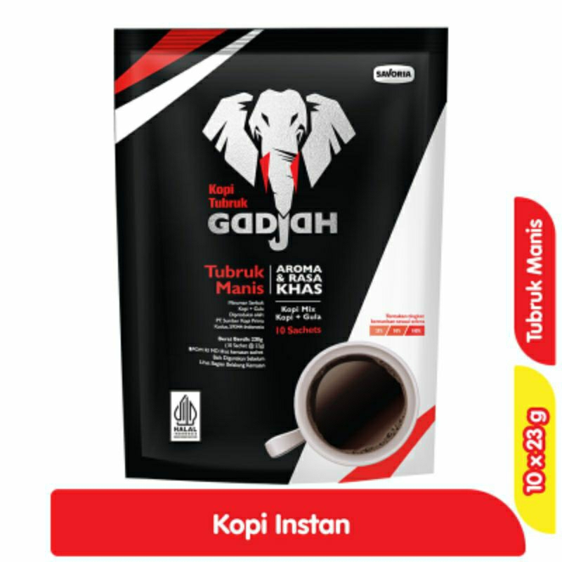 

Gadjah Kopi Tubruk Manis Instan 10 x 23 g