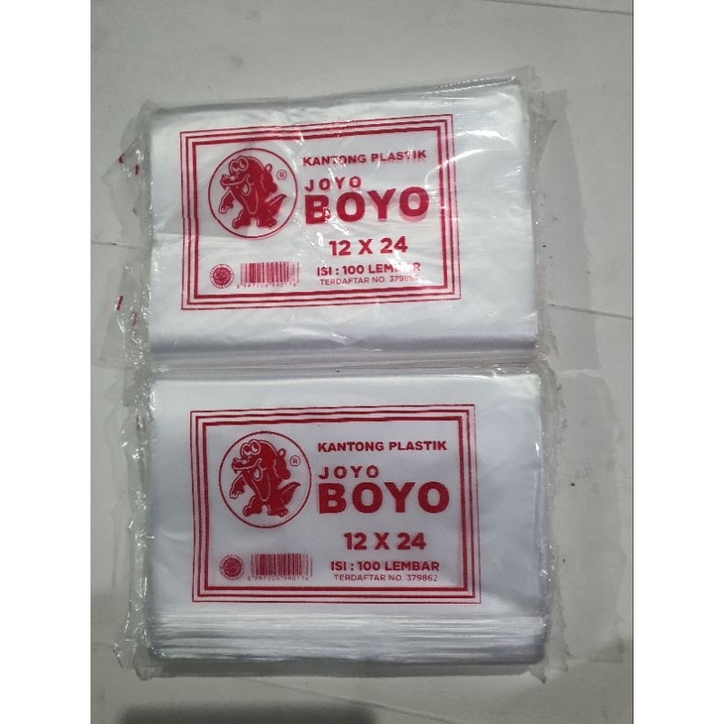 kantong plastik boyo 12x24
