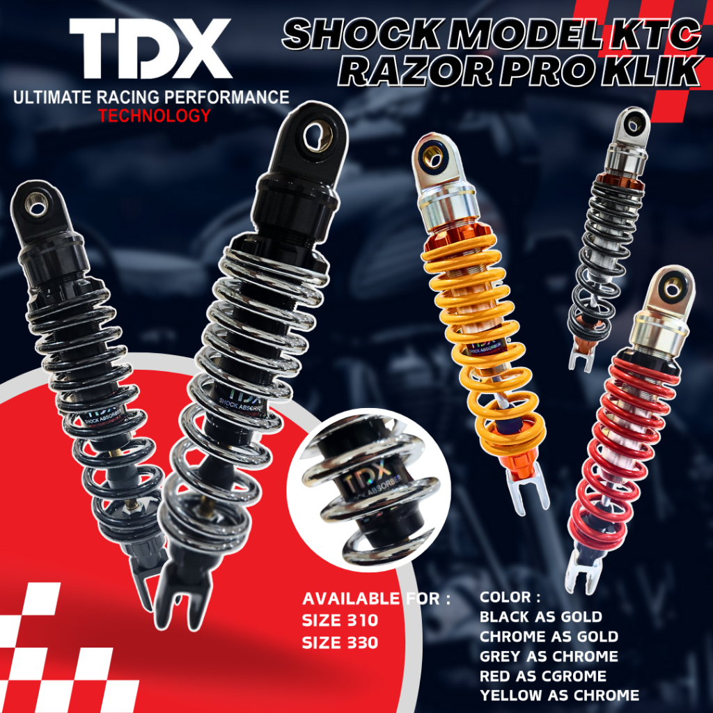SHOCKBREAKER RAZOR PRO KLIK MODEL KTC SIZE 310MM, 330MM