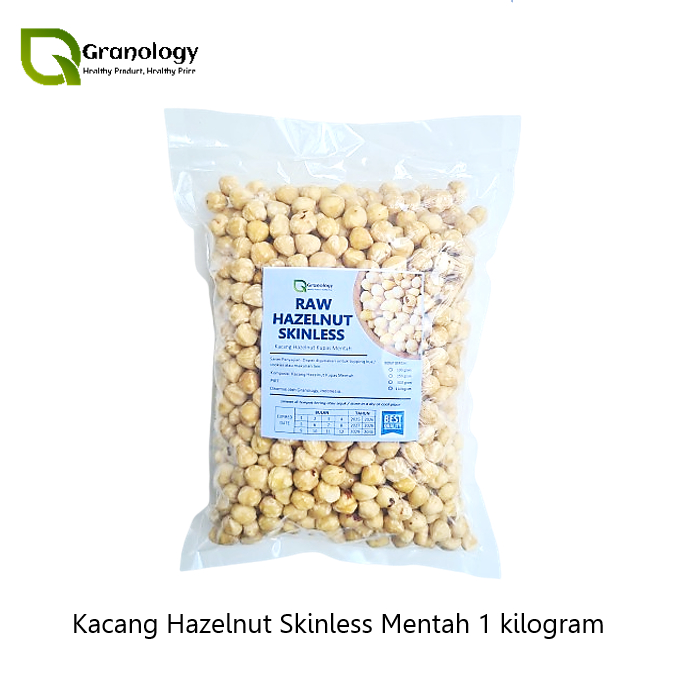 

(RAW) Hazelnut Kupas Skinless Mentah / Raw Peeled Hazelnut - 1 kilogram