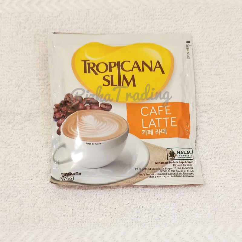 

Tropicana Slim Cafe Latte Sachet Eceran