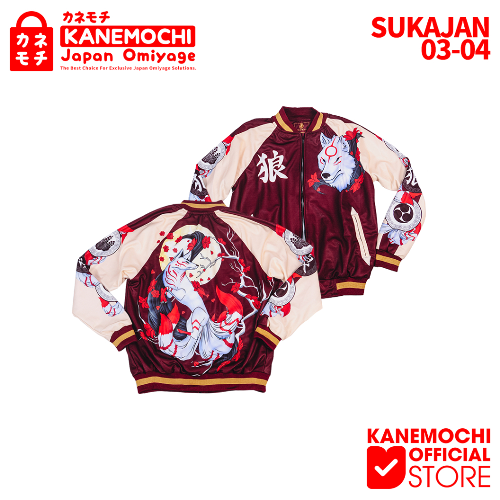 KANEMOCHI EXCLUSIVE JAKET SUKAJAN - JAKET BASEBALL - JAKET VARSITY KITSUNE JAPAN