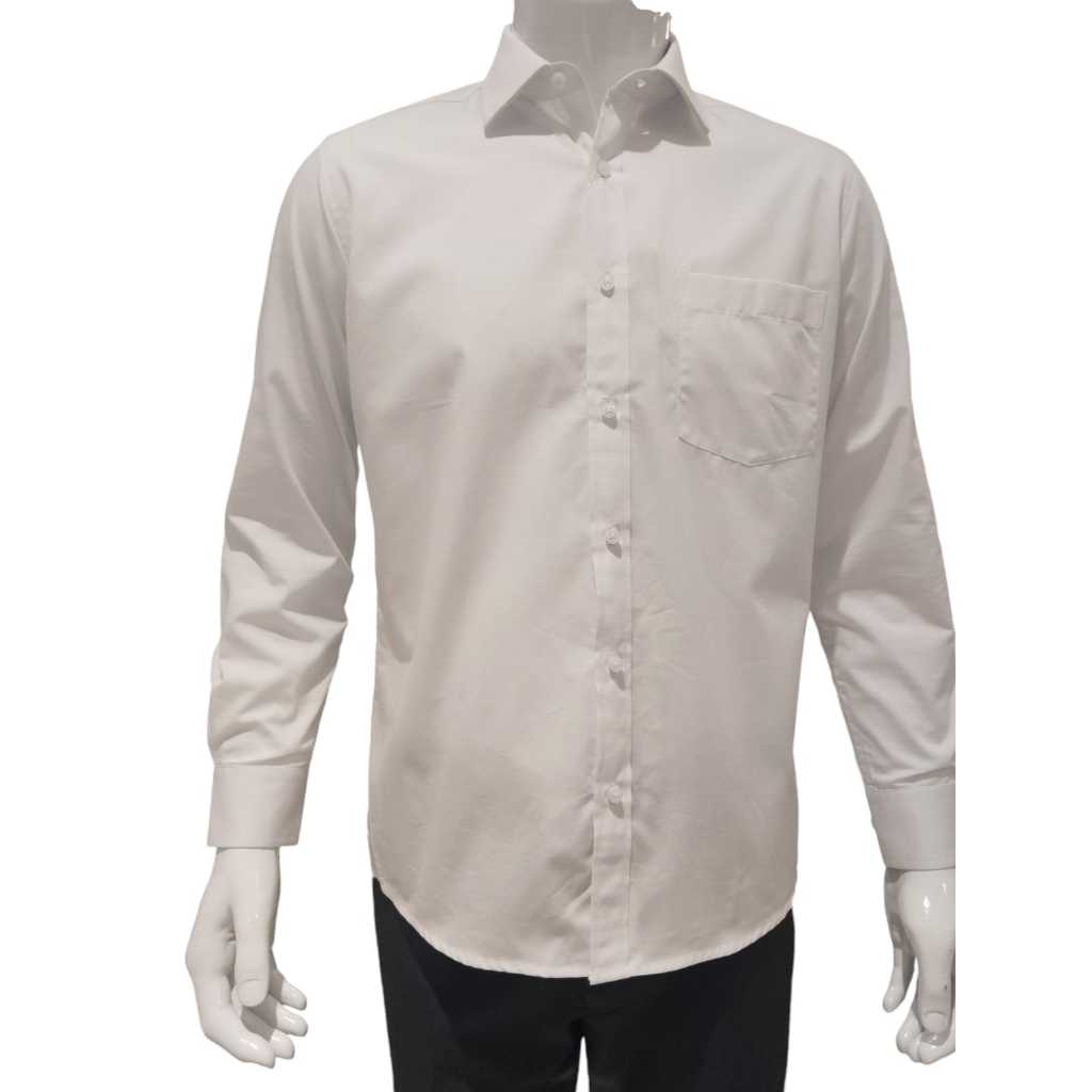 GQ 2723056/01 KEMEJA PANJANG PUTIH SLIMFIT TEKSTUR