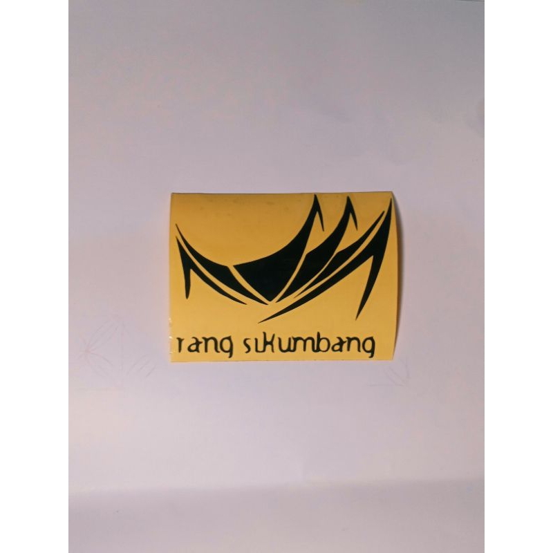 

sticker cutting rumah gadang dan nama marga atau suku