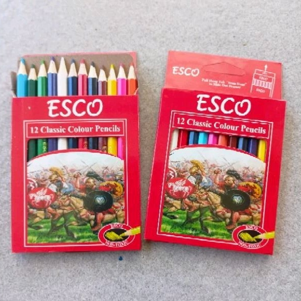 

AMS PENSIL WARNA ESCO 12W PENDEK