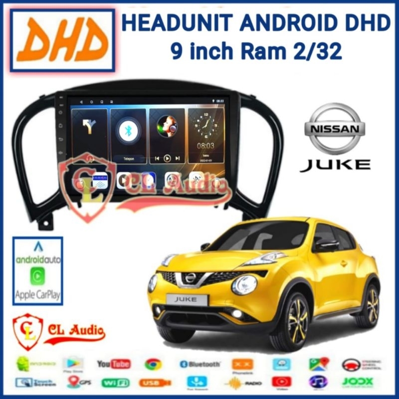 Head Unit Android DHD 9 Inch OEM Nissan Juke
