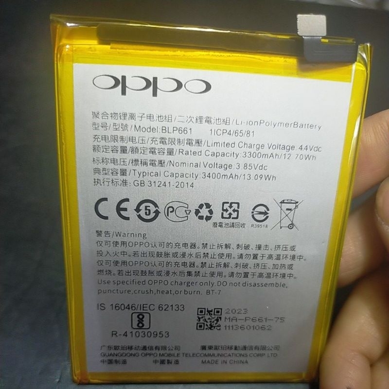 Baterai Batre Original Oppo F7 BLP661
