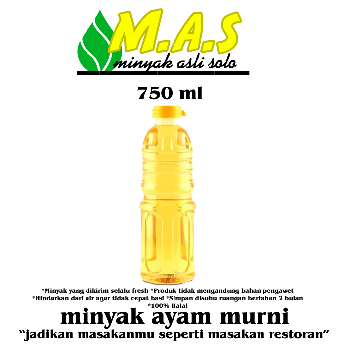 

Minyak Ayam Murni 750 ml schmaltz