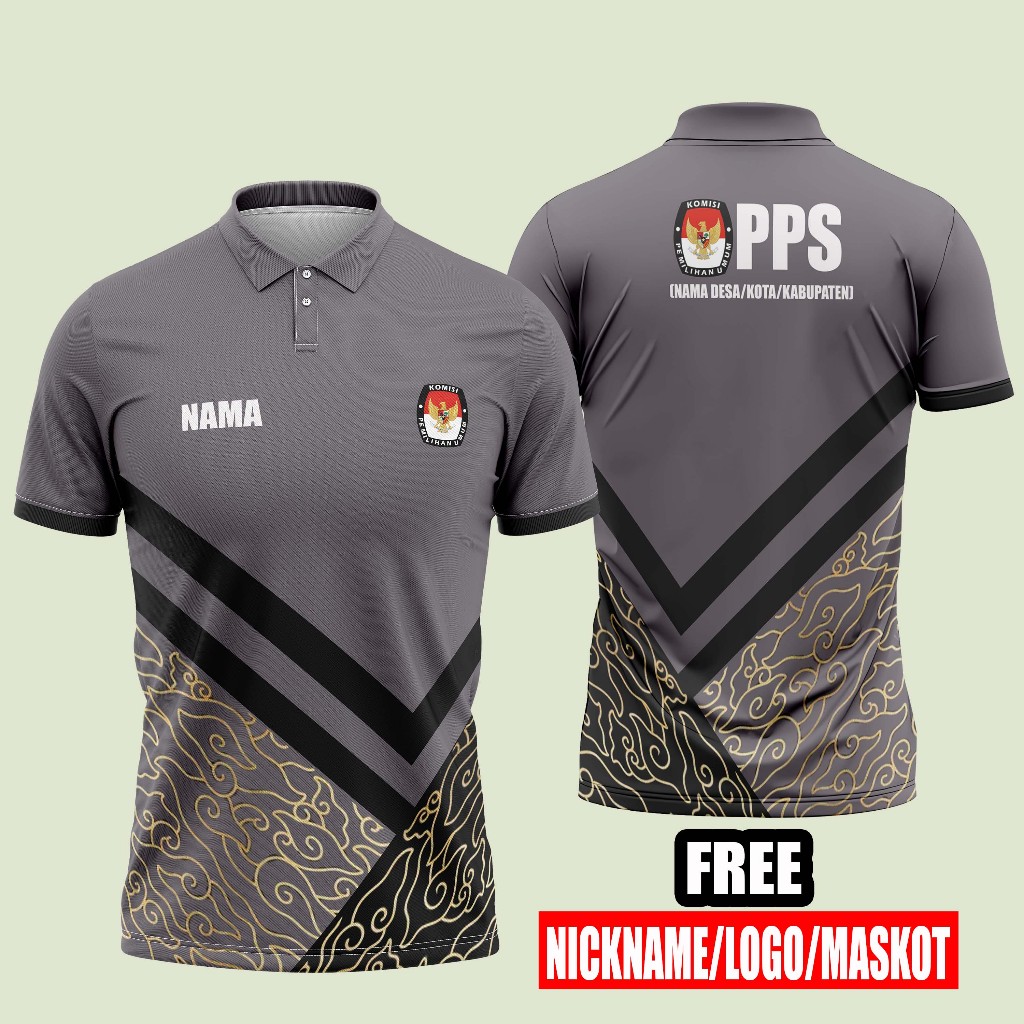 kaos kpps pemilu 2024/baju kaos pilkada 2024/kaos sekretariat pps/baju pps pilkada 2024 art 02