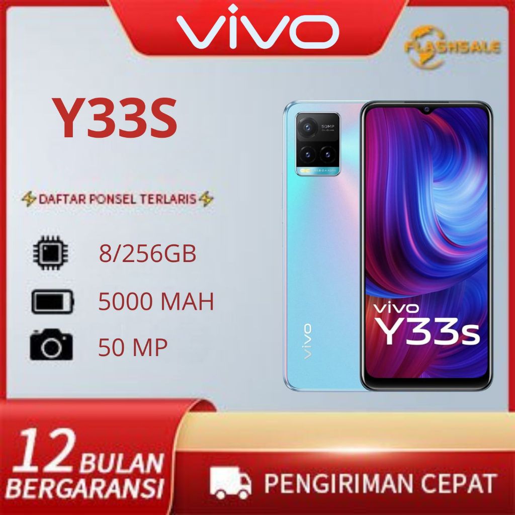 HP VIVO Y33S RAM 8/256GB FULLSET GARANSI 12 BULAN