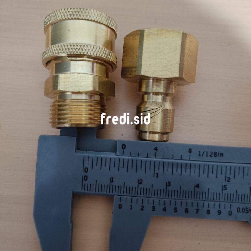 Quick release 14.8mm (3/8") M22 ID 14 mm untuk jet cleaner