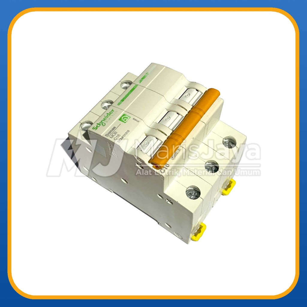 (BEKAS) MCB Domae SCHNEIDER 3 Phase 16A 6kA (Layak Pakai)