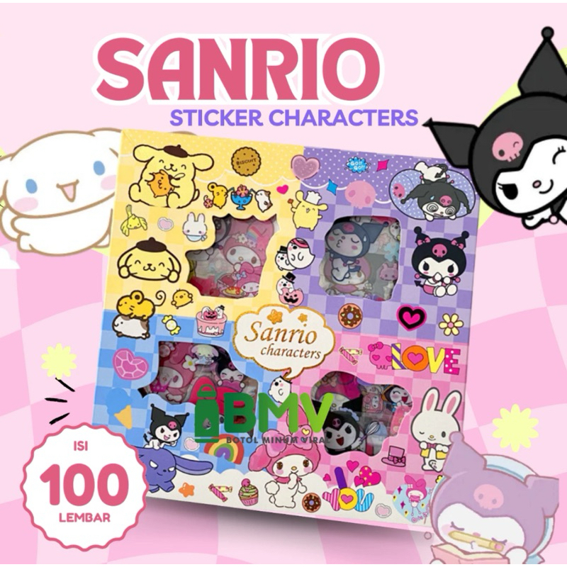 

Stiker anak sanrio labubu wadah kotak