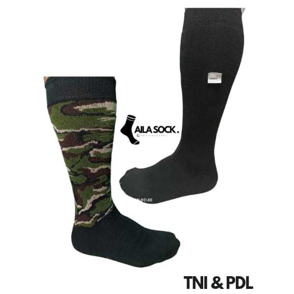 Kaos kaki PDL hitam dan loreng ( ARMY )