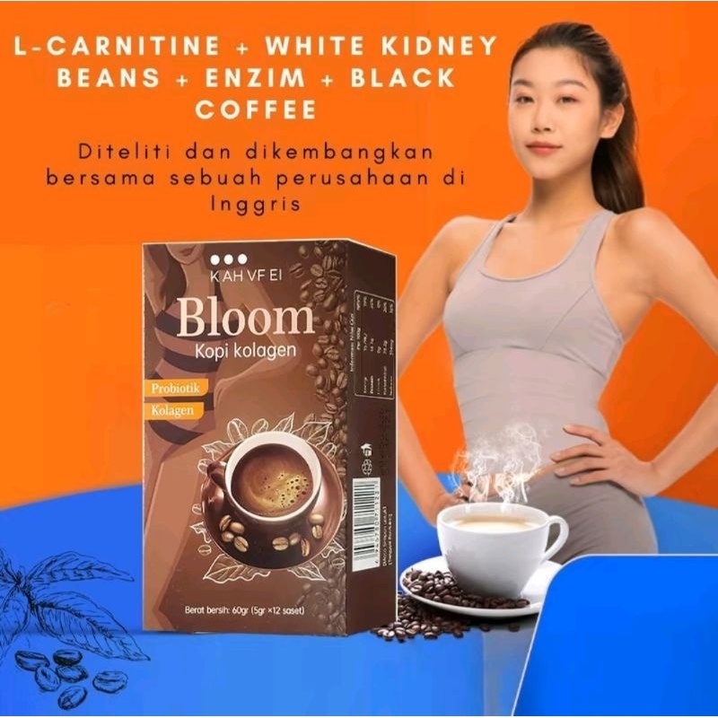 

Bloom kopi kolagen - Diet dengan Bloom kopi kolagen - 1 box isi 12 saset