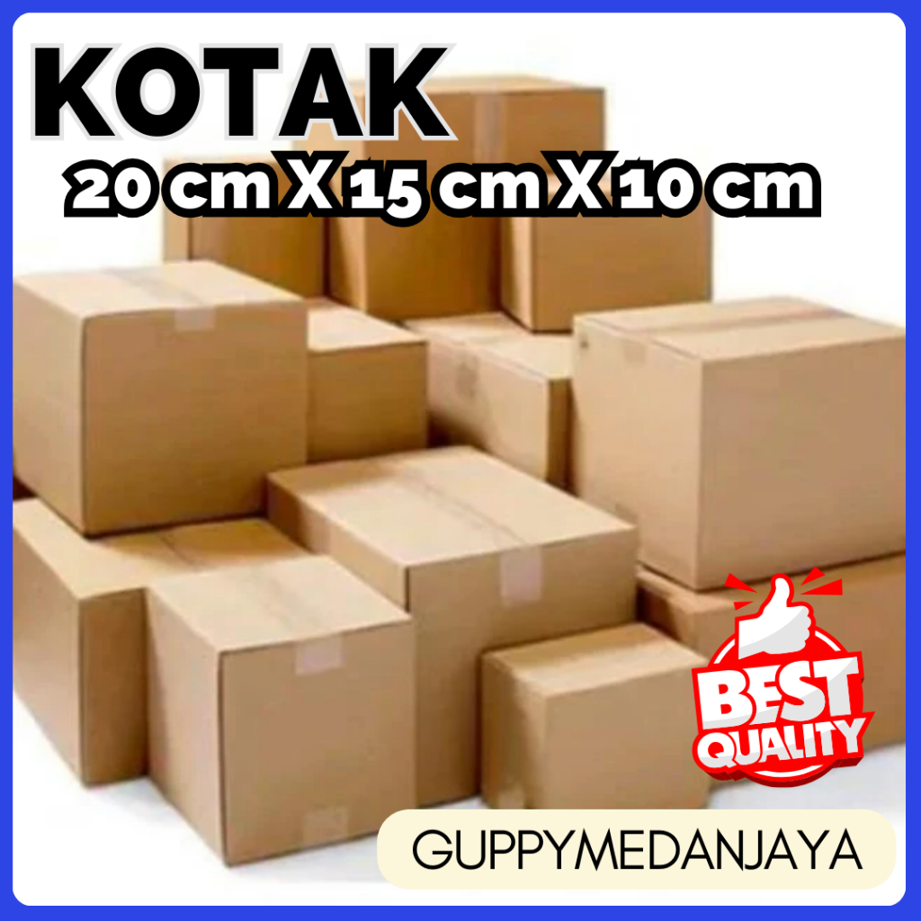 

UKURAN 20 x 15 x 10 cm DUS PACKING PEKING KOTAK KARDUS BOX KARTON