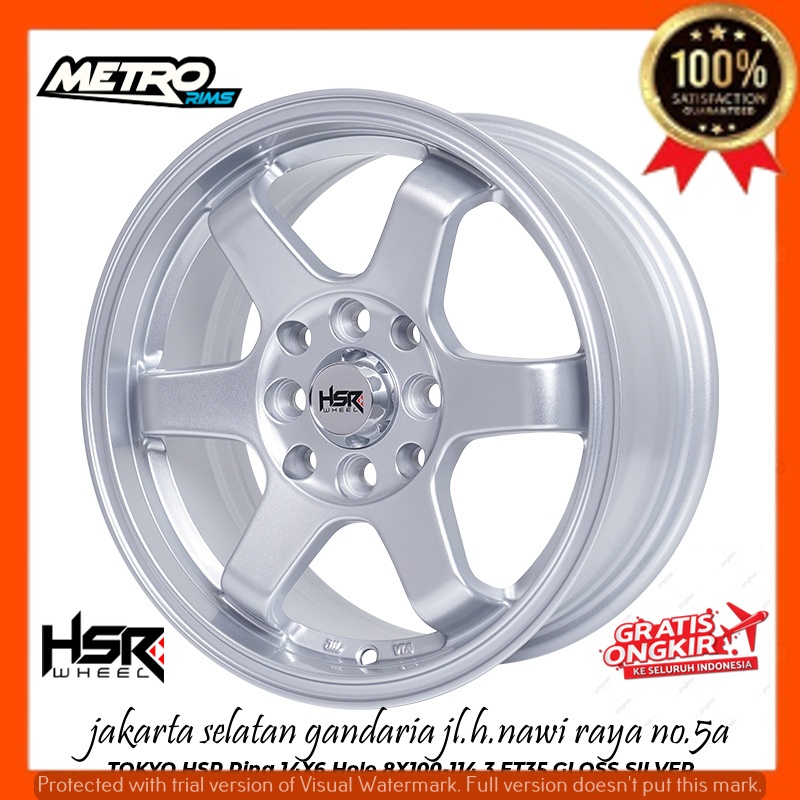 VELG MOBIL RACING RING 14 PCD 4X100-114,3 PNP UNTUK KARIMUN WULING AIR EV SERES KARIMUN KOTAK DLL HS
