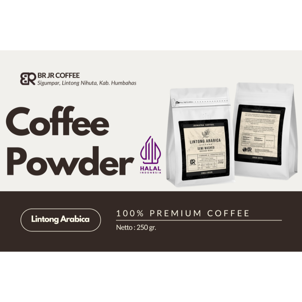 

Kopi Bubuk Arabica Lintong 250gr(Excellent) | 100% Organik