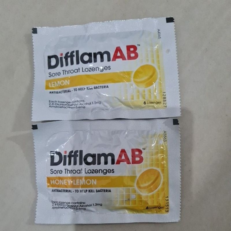 

(HARGA ECER) Difflam AB permen sore throat