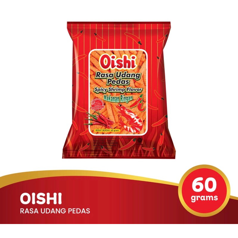 

Oishi rasa udang pedas 60gr