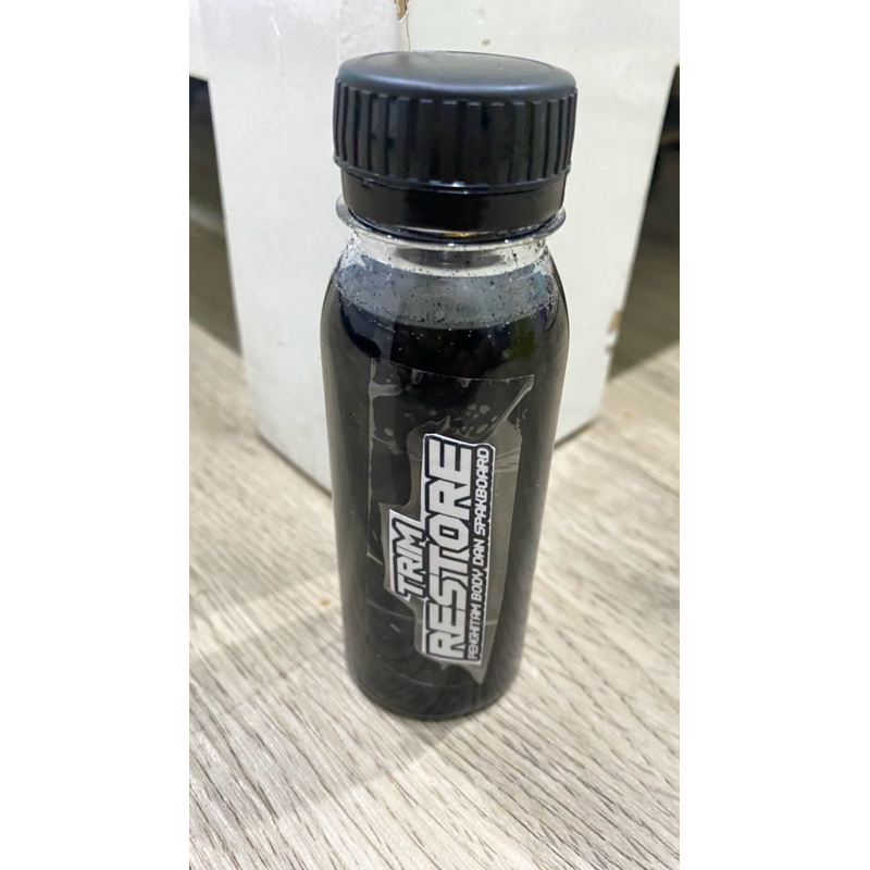 TRIM RESTORE Penghitam Body Kasar  Ban Motor Mobil Permanent Pengkilat Body Doff (100 ml)
