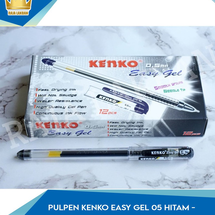 

KHUSUS KAMU Pulpen Kenko Easy Gel 5 Hitam Biru 1 Lusin