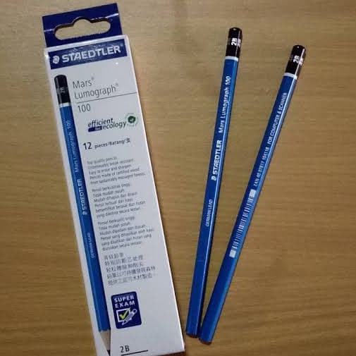 

NEW PROMO Pensil 2B Staedtler PAK12pcsPencil KomputerPensil Ujian Staedler 2BPencil 2B