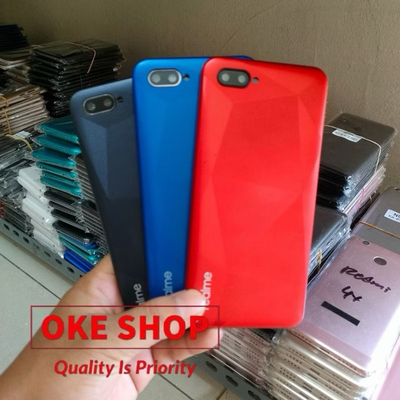 Backdoor Realme C2 RMX1941 RMX1945 Bekdor Tutup Belakang Back Cover Casing Kesing
