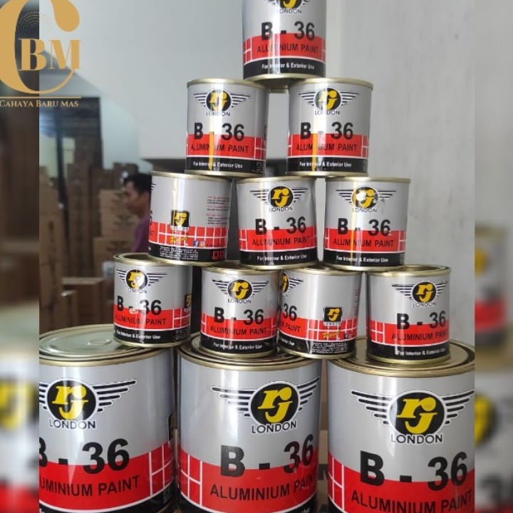

KESEMPATAN TERBATAS Cat Alumunium B36 8ML Cat Minyak Silver RJ LONDON