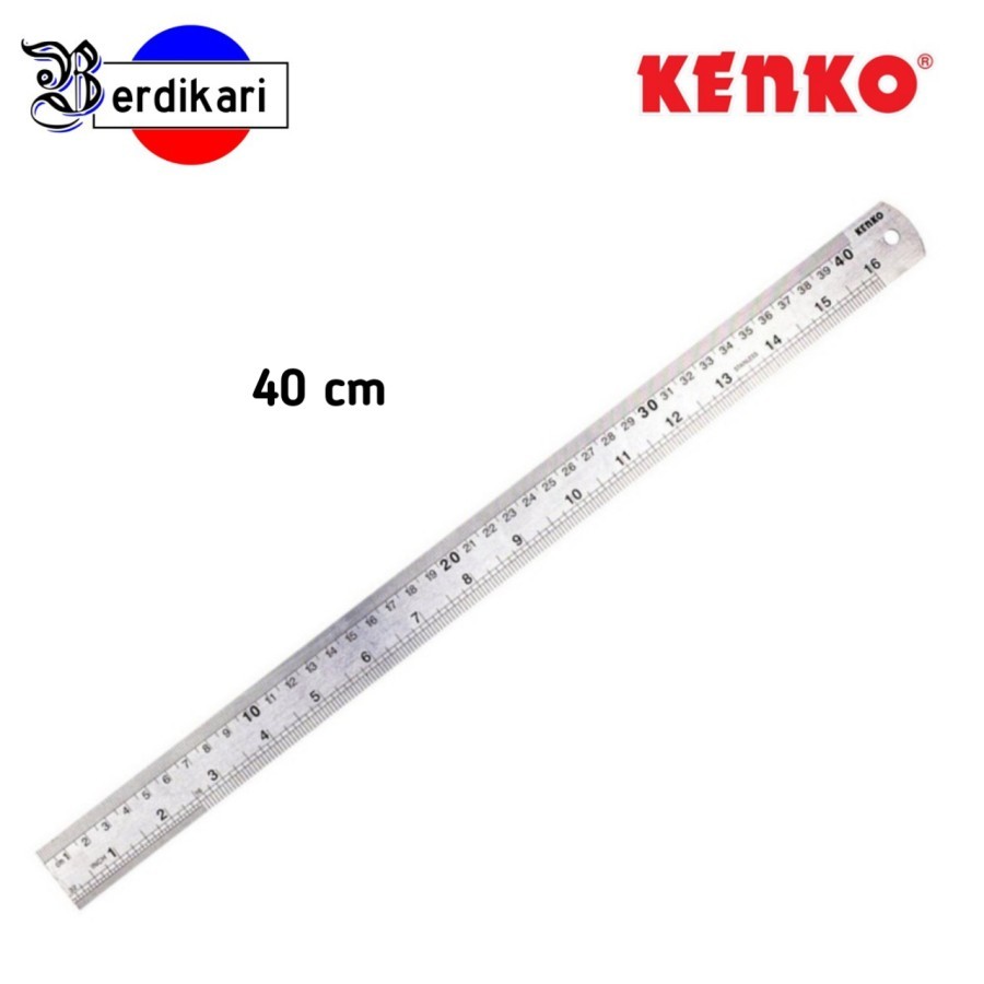 

Kenko Stainless Steel Ruler / Penggaris Besi 40 cm